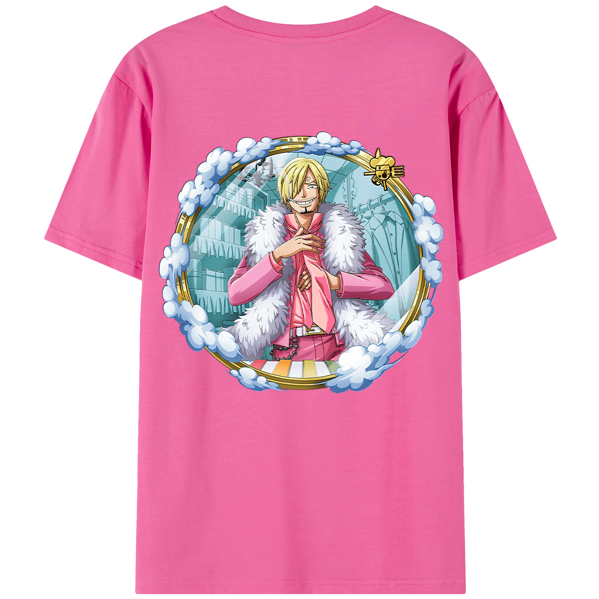 （画像用） ワンピース サンジ ONE PIECE Sanji レディース半袖Tシャツ(バックプリント)